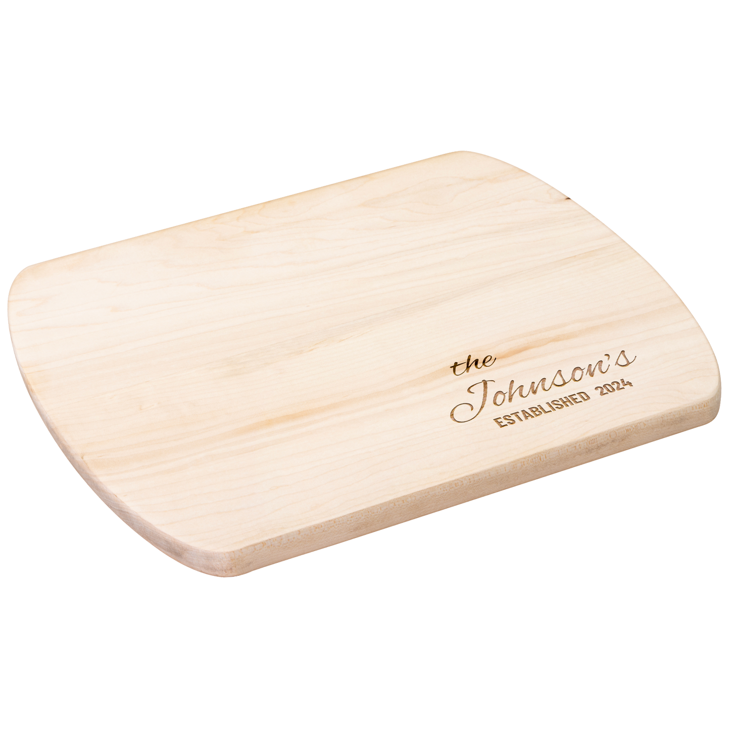 Personalized Family Name Hardwood Cutting Board