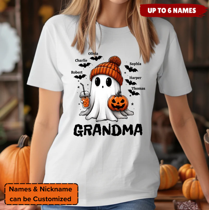 Personalized Fall Season Halloween Boo T-shirt, The Best Gift For Halloween