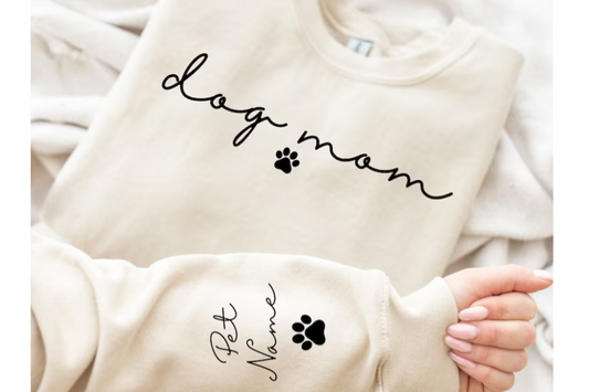 Dog Mom Sweatshirts - Custom Dog Mom- Gift For Pet Owners, Dog Lovers