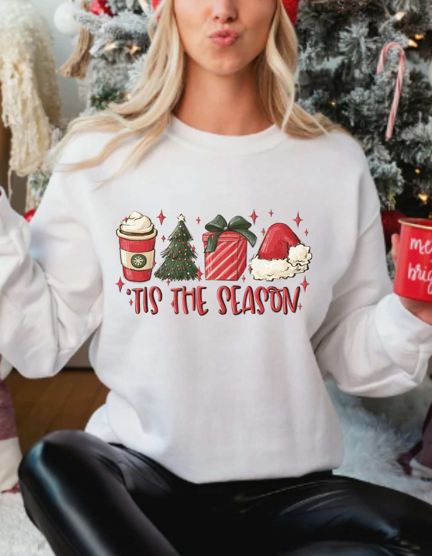 Tis The Season Sweatshirt, Christmas Tis The Season Sweatshirt