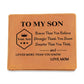Mom To Son - Loved More Than You Know - Top-grain Leather Wallet