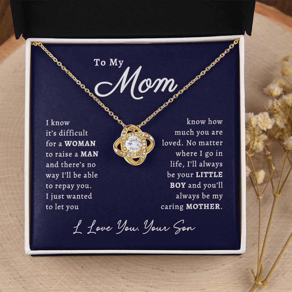 Mom -  Caring Mother Necklace