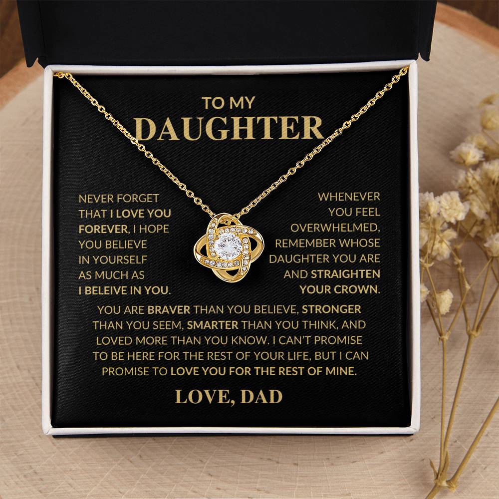 Gift for Daughter From Dad "Never Forget That I Love You"