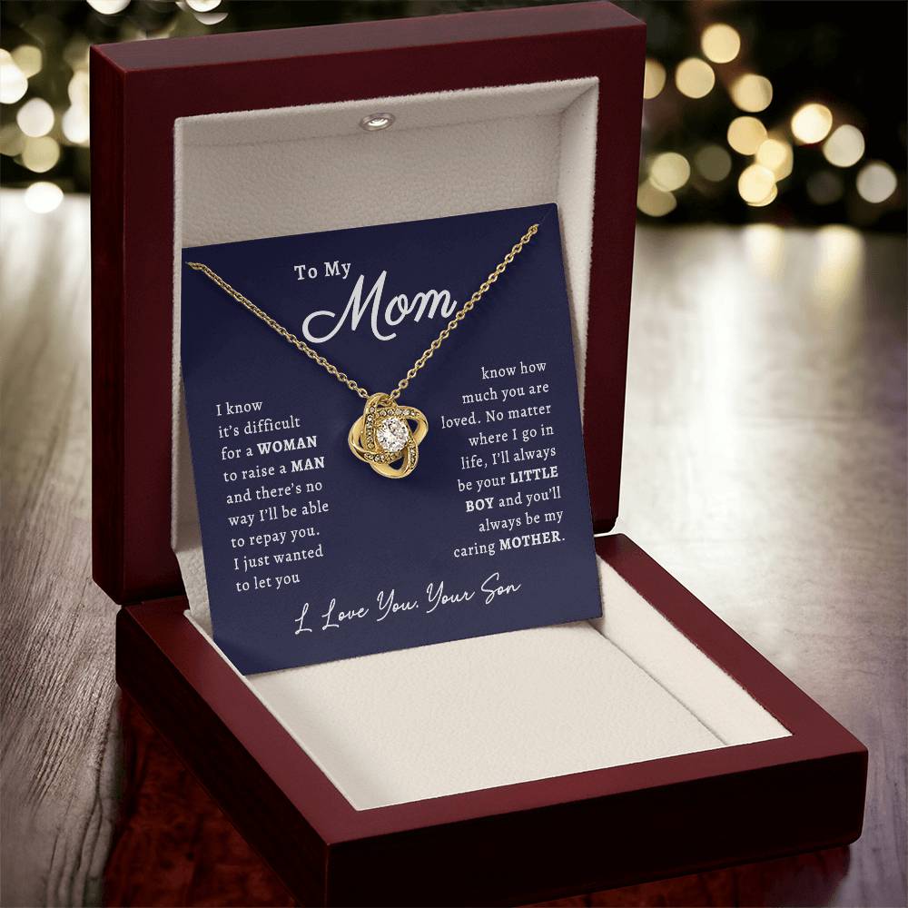 Mom -  Caring Mother Necklace