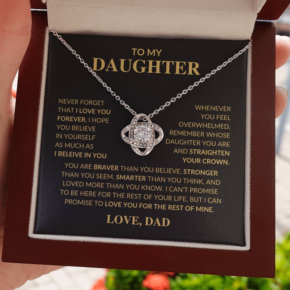 Gift for Daughter From Dad "Never Forget That I Love You"