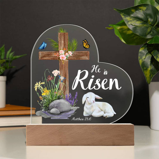 He Is Risen - Easter Acrylic