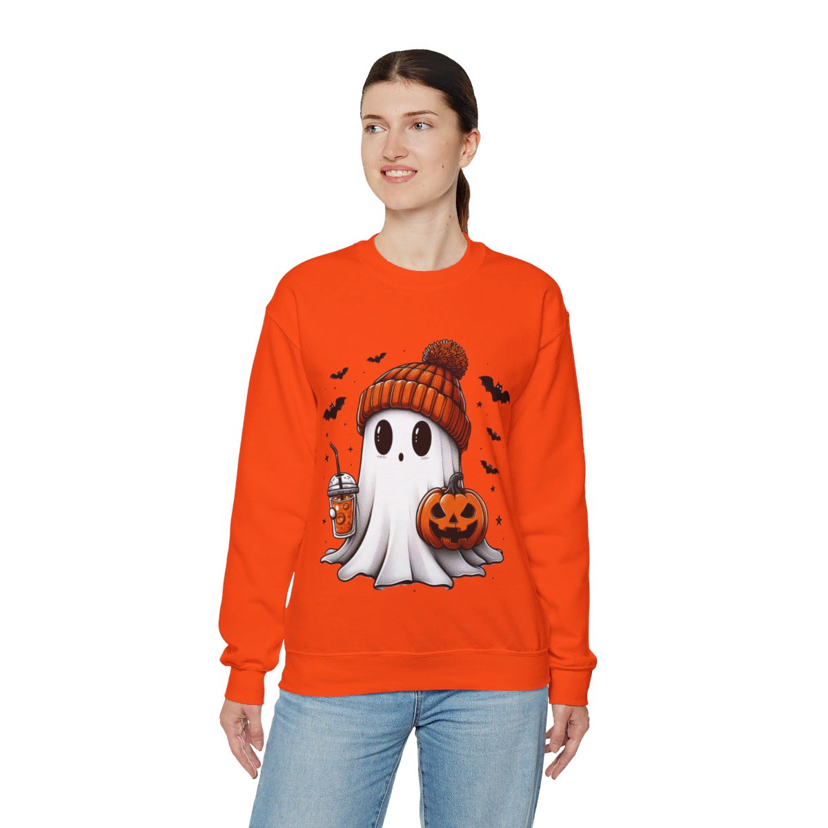 Hauntingly Cute Ghost Halloween T-shirt