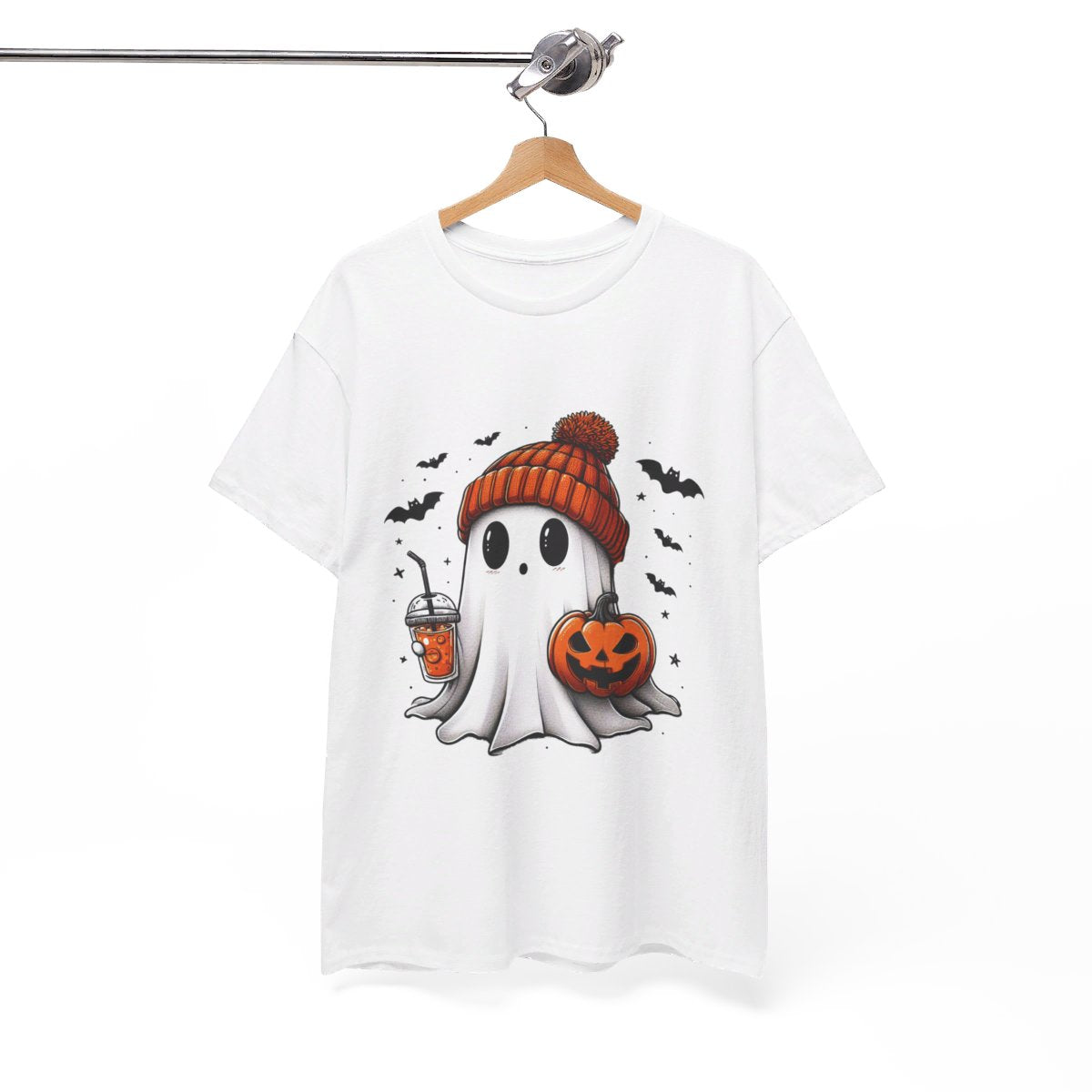 Hauntingly Cute Ghost Halloween T-shirt