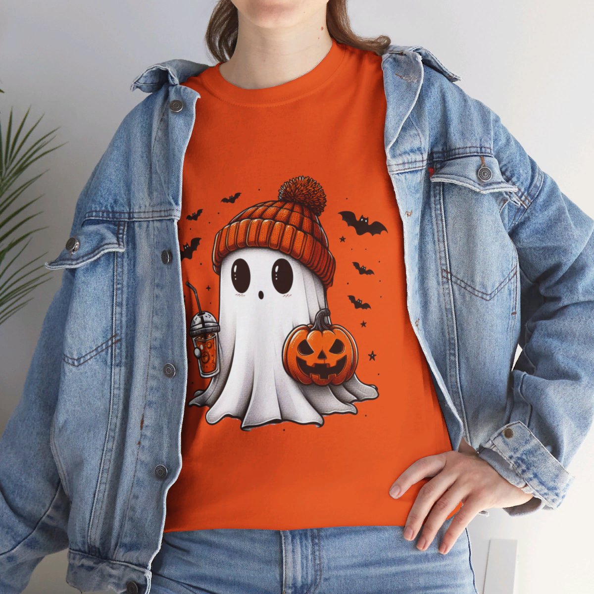 Hauntingly Cute Ghost Halloween T-shirt