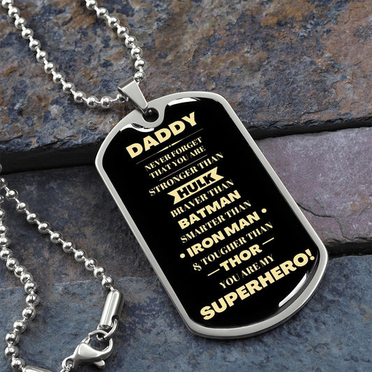 DADDY | SUPERHERO DOG TAG